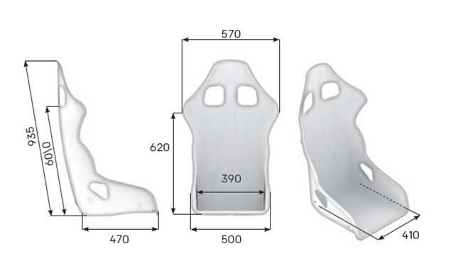 OMP Racing Seat Tres-X My2023 Fia 8855-1999 Black thumbnail 2