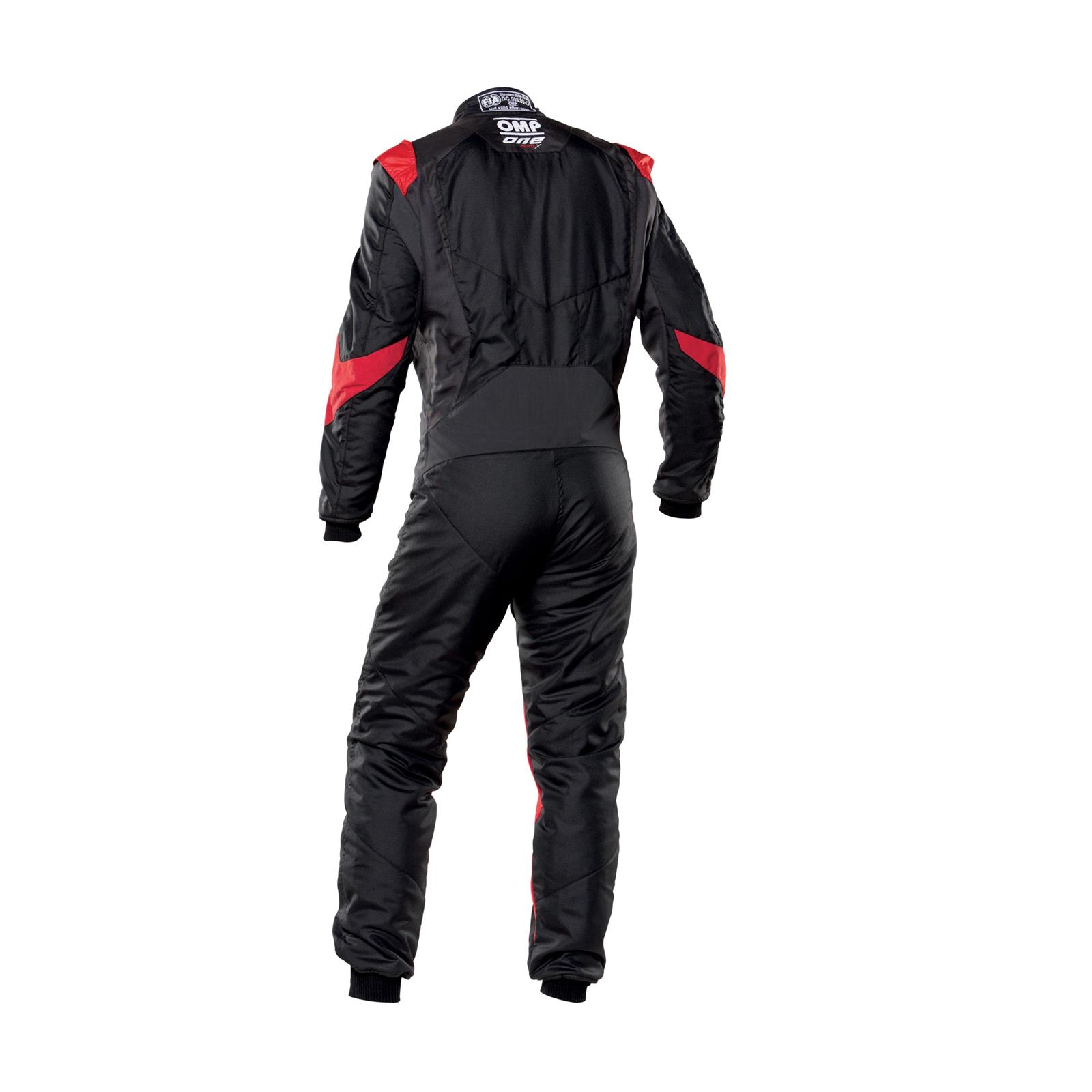 OMP One Evo X Overall Black/Red - Size 50 (Fia 8856-2018) thumbnail 2