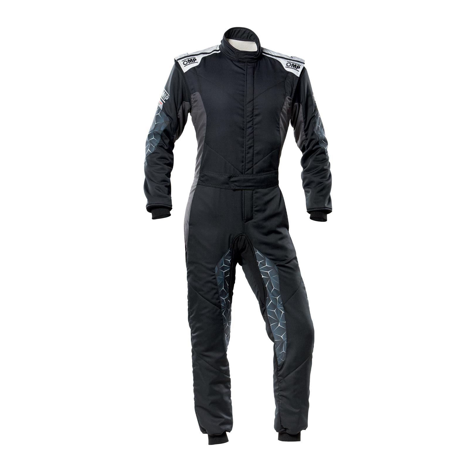 OMP Tecnica Hybrid Overall Fia 8856-2018 - Black/Silver Sz 56