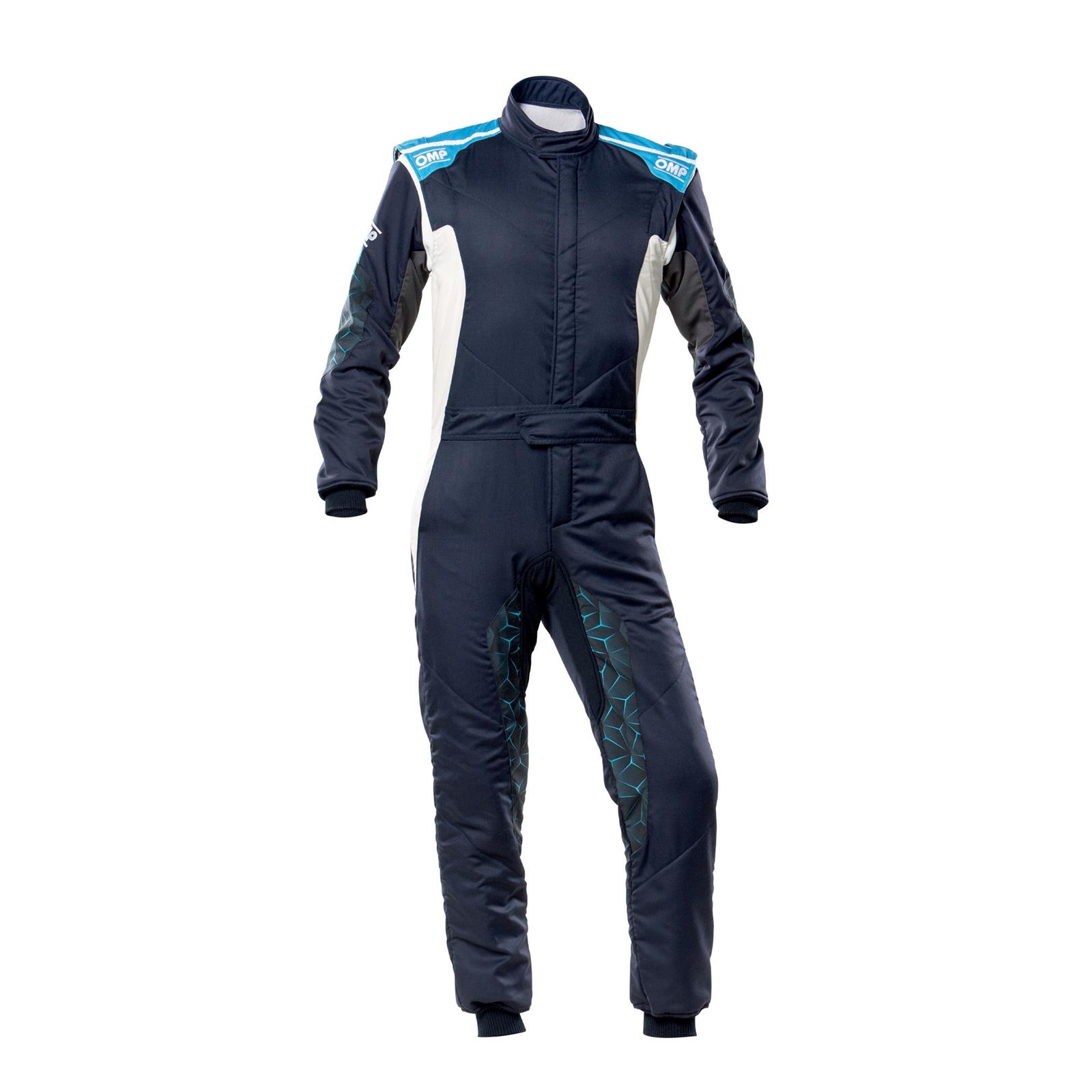 OMP Tecnica Hybrid Overall - Sz 48 (Navy/Cyan)