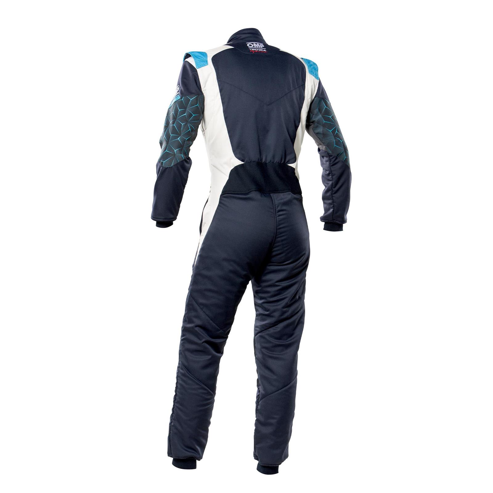 OMP Tecnica Hybrid Overall - Sz 48 (Navy/Cyan) thumbnail 2