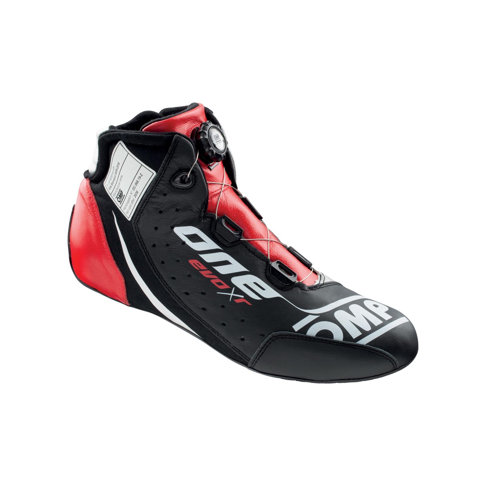 OMP One Evo X R Shoes Black/Silver/Red - Size 45 (Fia 8856-2018) thumbnail 2