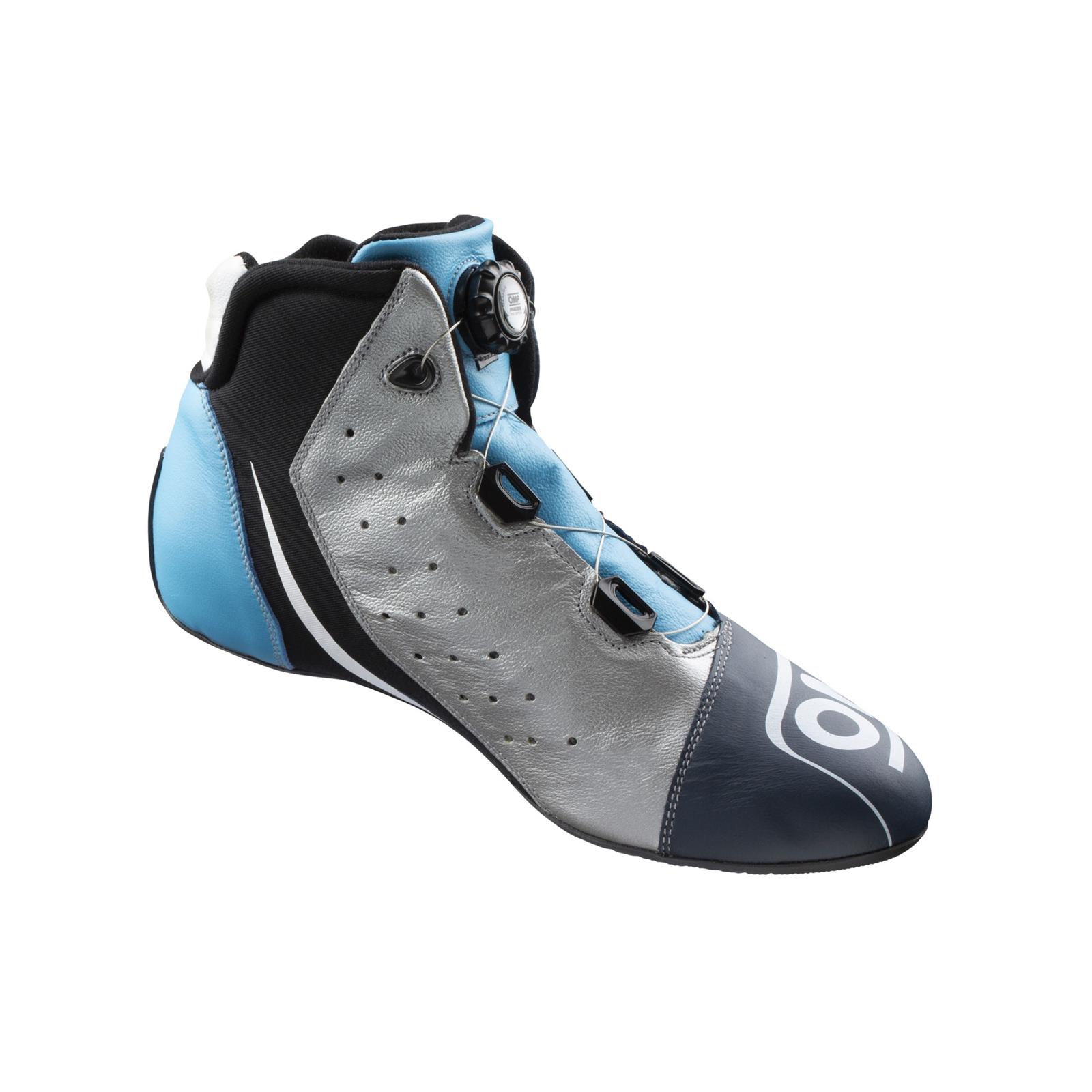 OMP One Evo X R Shoes Blue/Silver/Cyan - Size 43 (Fia 8856-2018)