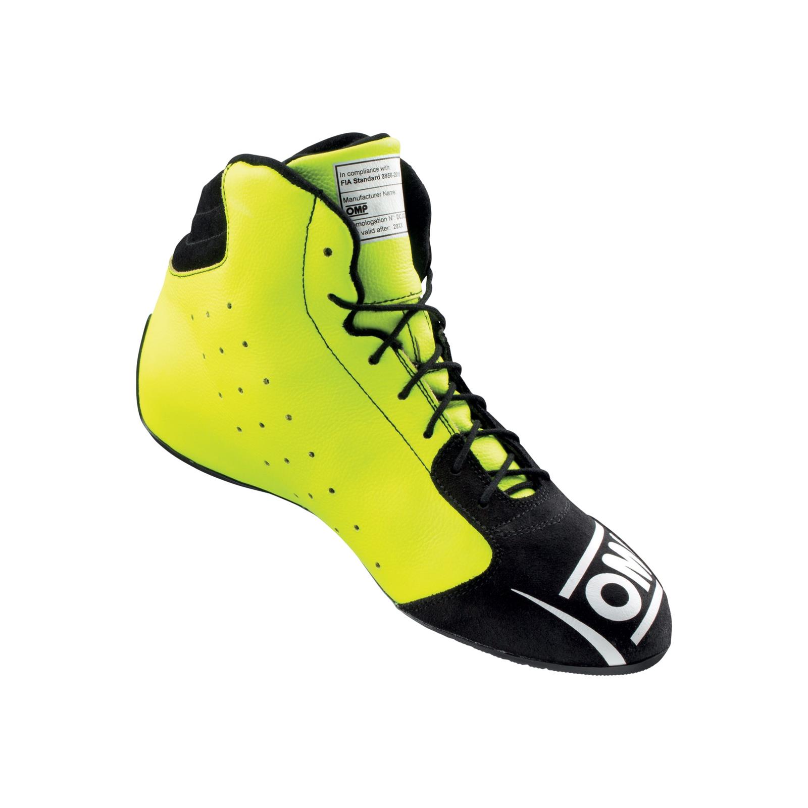 OMP Tecnica Shoes Black/Fluorescent Yellow - Size 40 (Fia 8856-2018) thumbnail 2