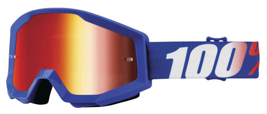 100 goggles red white and blue