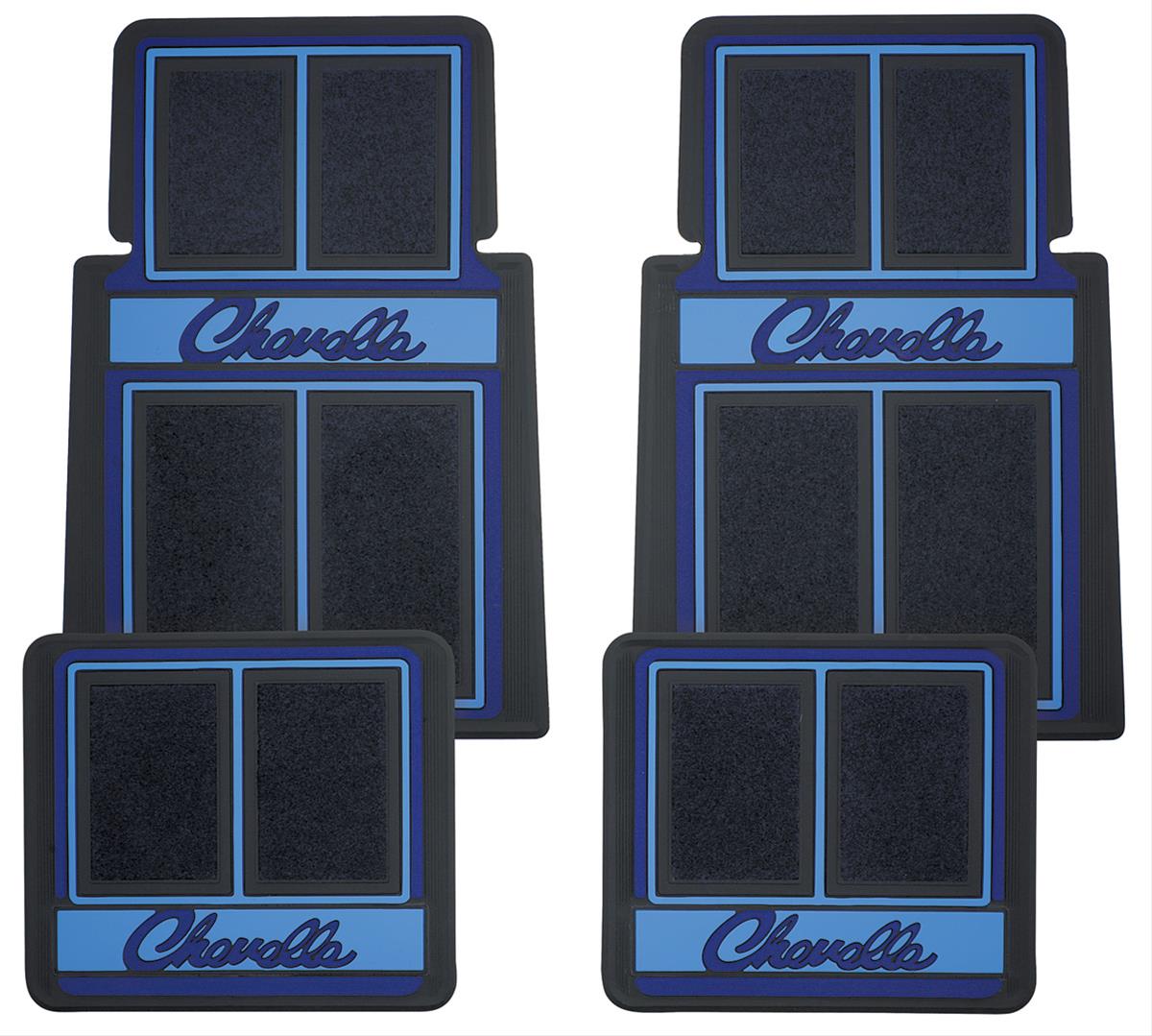 1967 Chevrolet Chevelle Restoparts Manufactured Heavy Duty Reproduction Rubber Floor Mats Cfm0304mb