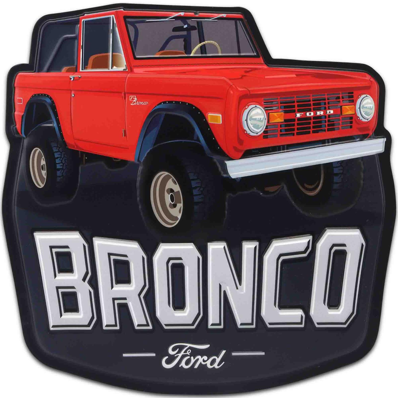 Summit Gifts 90214644 Ford Bronco Steel Sign | Summit Racing