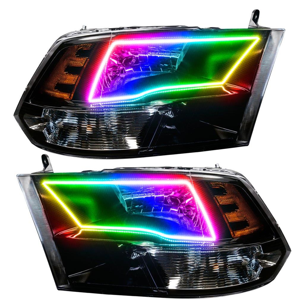 Dodge Ram 2500 Oracle Colorshift Halo Headlights 7121 504 Oracle Colorshift Halo Headlights 7121 504