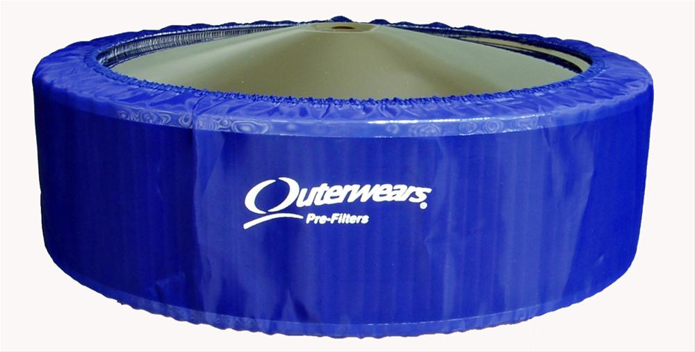 Outerwears Prefilters 10-1141 Air Cleaner Pre-Filter, Polyester, Blue, 14 in. Diameter, 3 in. Height, Each