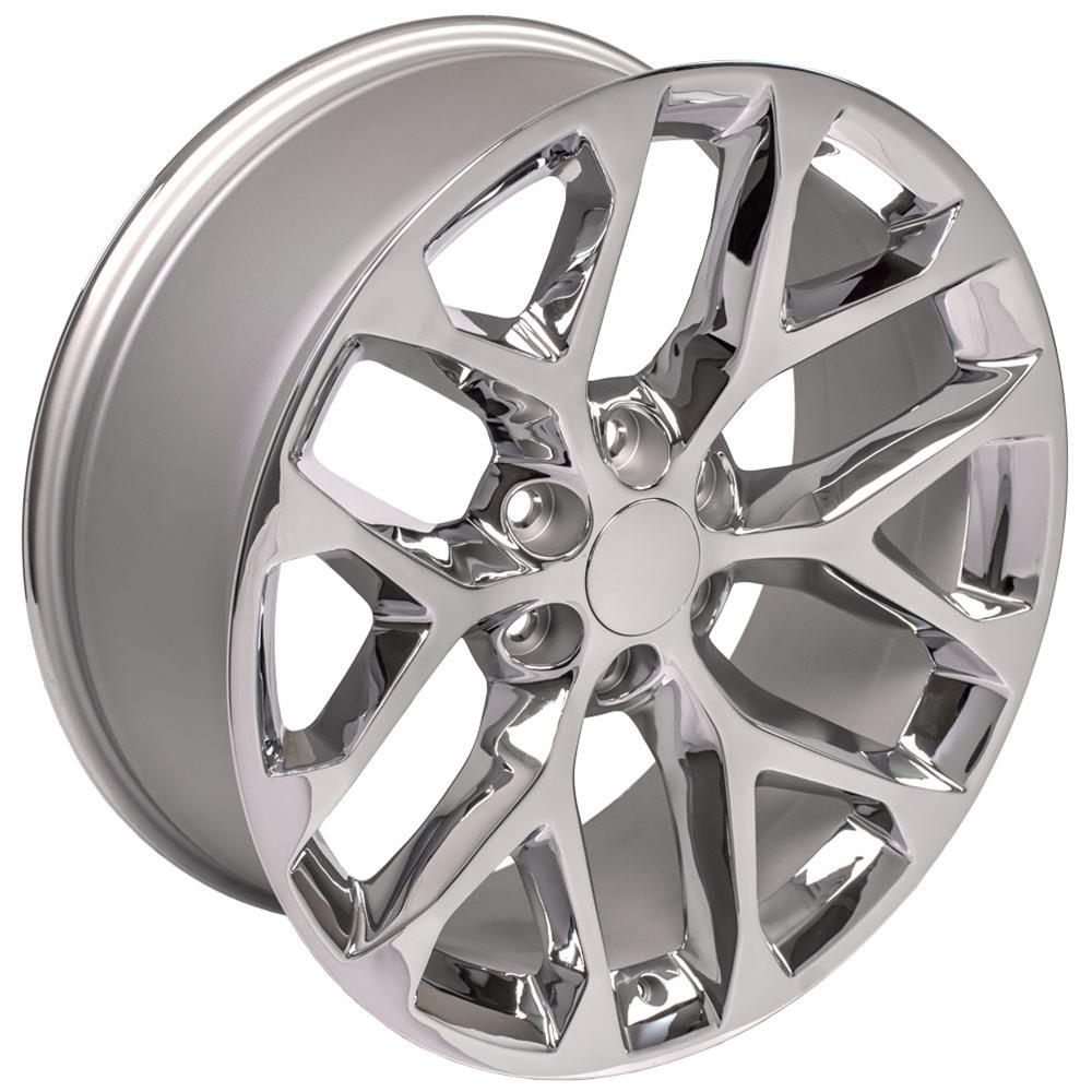 OE Wheels 9510963 OE Wheels Snowflake Chrome Wheels | Summit Racing