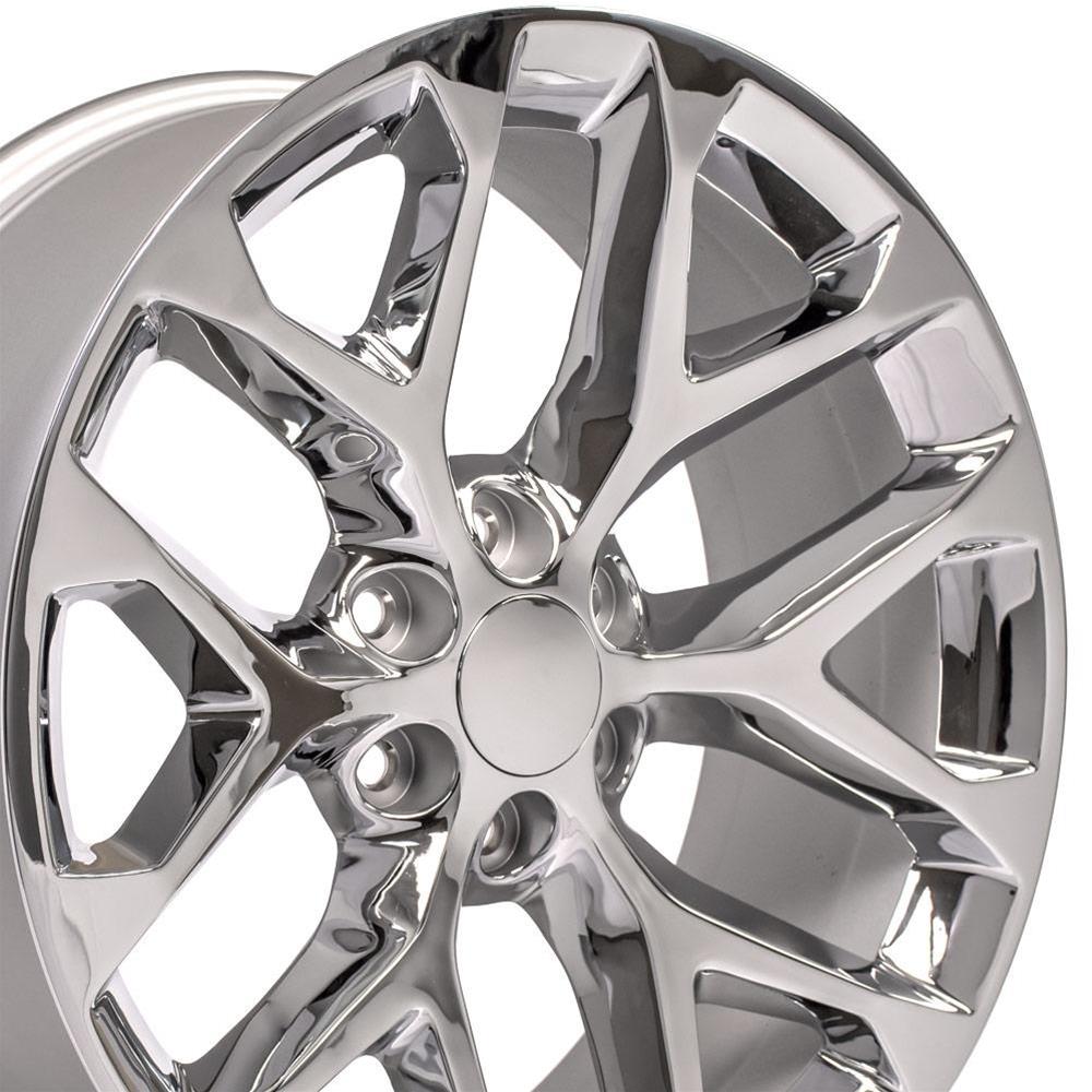 OE Wheels 9510963 OE Wheels Snowflake Chrome Wheels | Summit Racing
