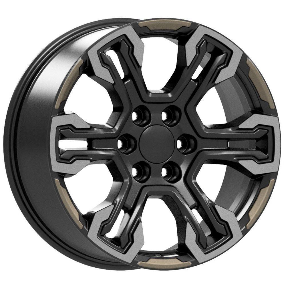 OE Wheels 9511102 OE Wheels CV65 Satin Black Machined Wheels