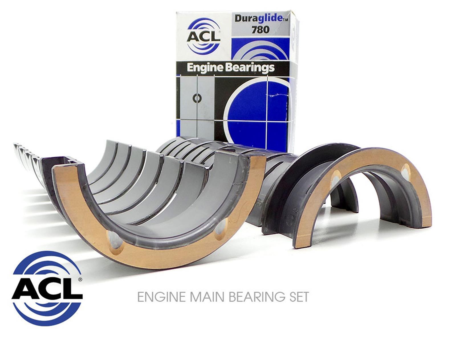 ACL 1965-2000 Chevy V8 396/402/427/454 .01mm Oversized Main Bearing Set thumbnail 3