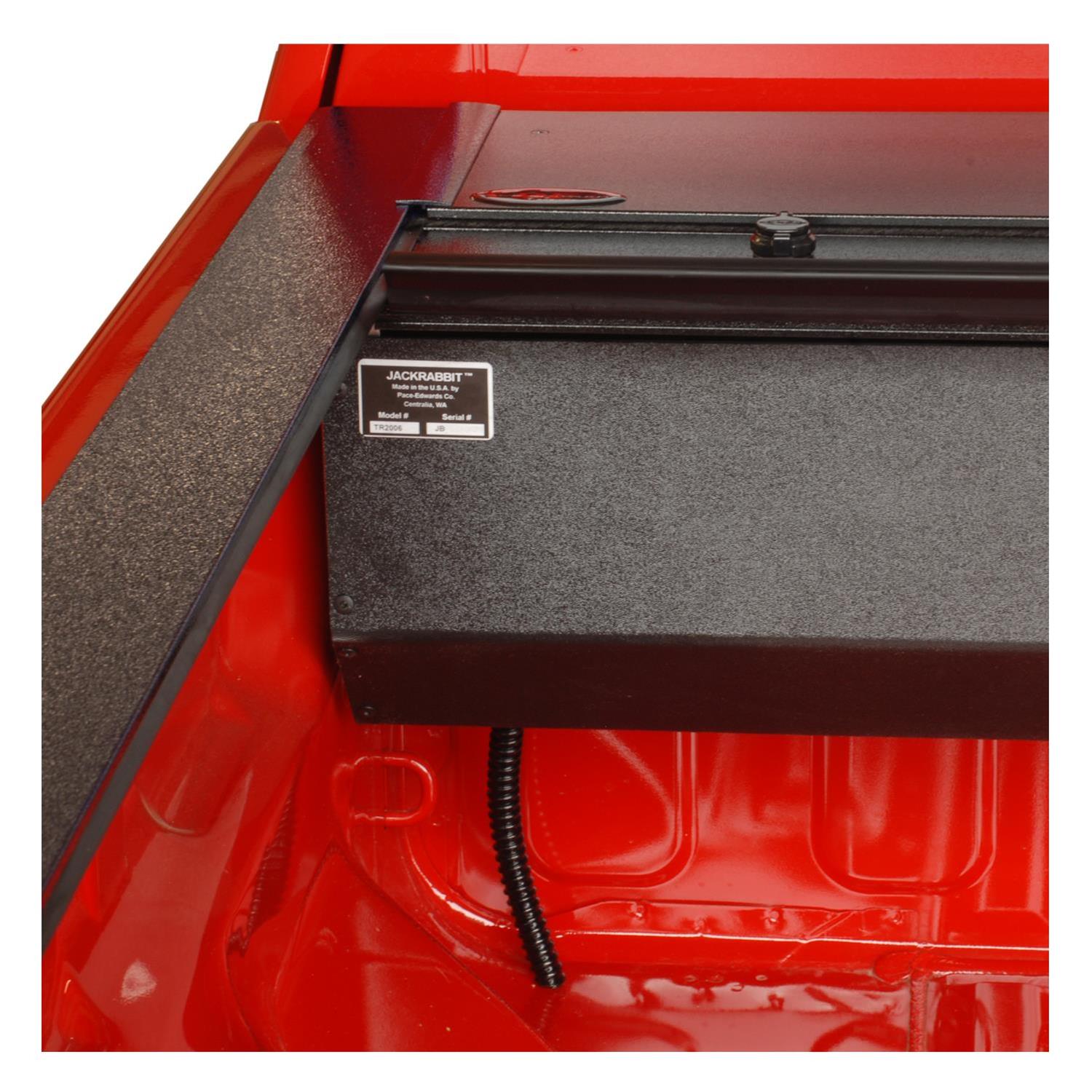 Pace Edwards Full Metal JackRabbit Retractable Tonneau Covers for 2021-2024 F-150 - M-FMF171 Cover, JackRabbit, Aluminum, Matte Black, Ford, 5 1/2 ft. Bed, Each