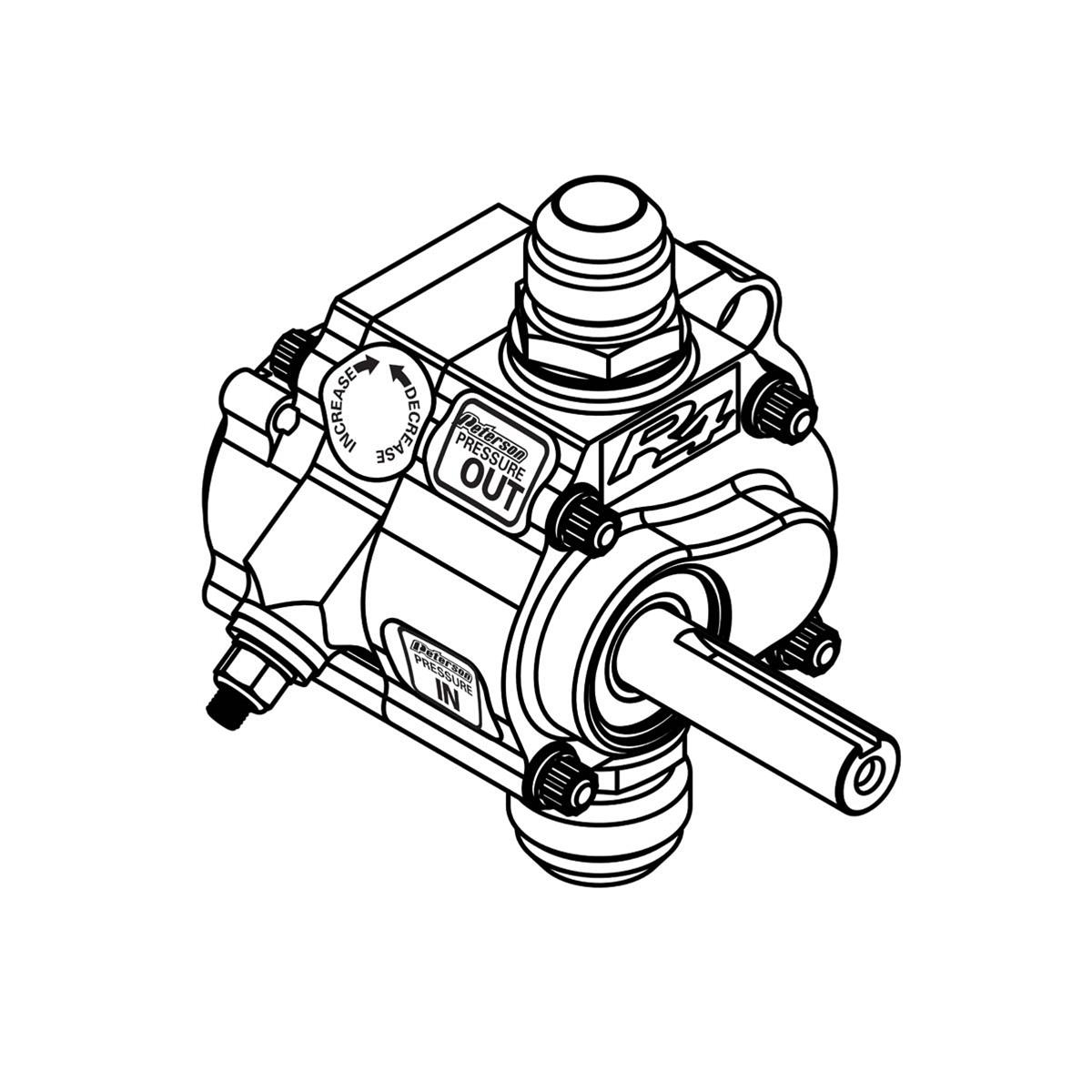 Peterson Fluid Systems R4 1-Stage Oil Pump - Right Side Mount - HV - Rear Drive