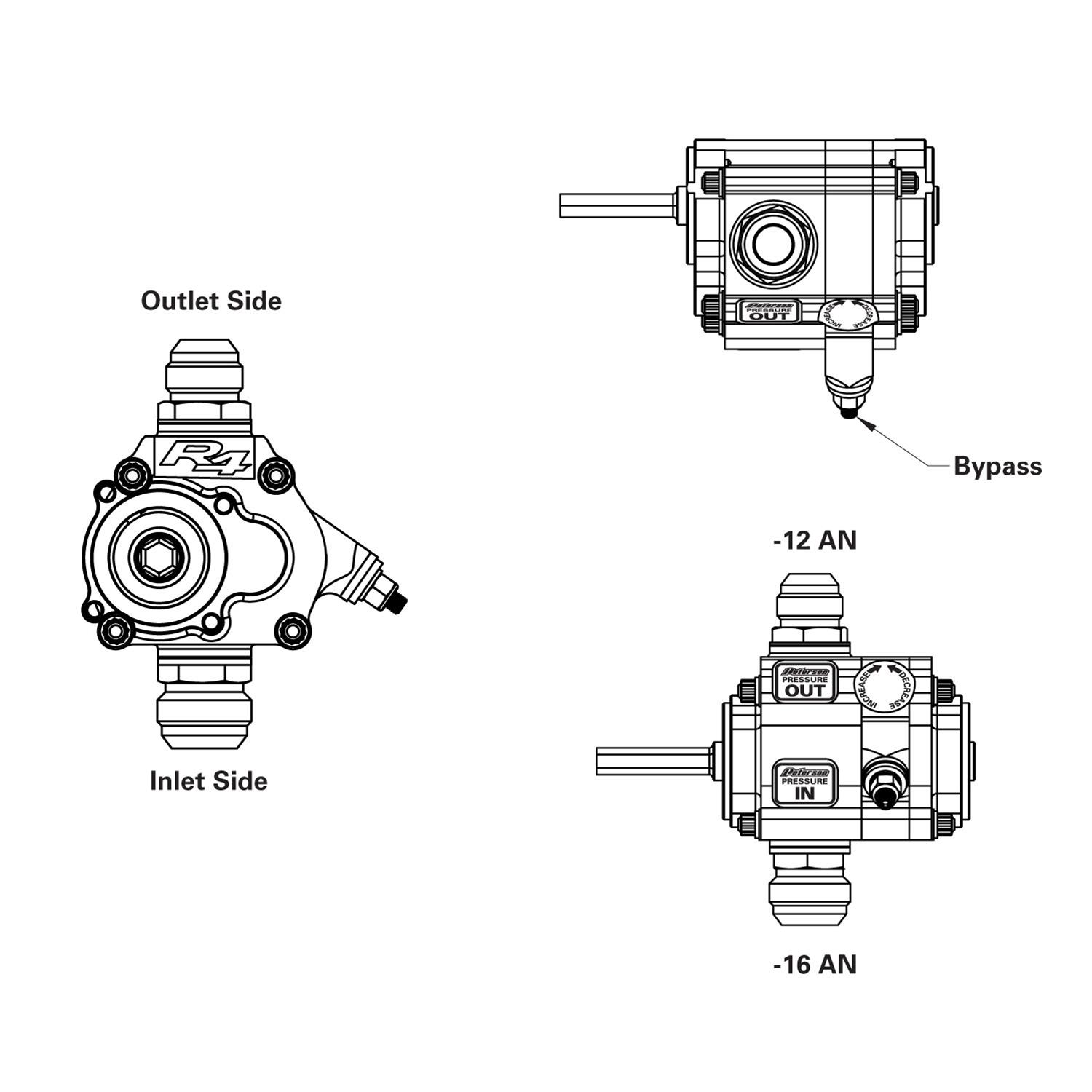 Peterson Fluid Systems Oil Pumps 04-1096-HEX 1 Stage Pump 1.4 Psi W/ Hex thumbnail 2
