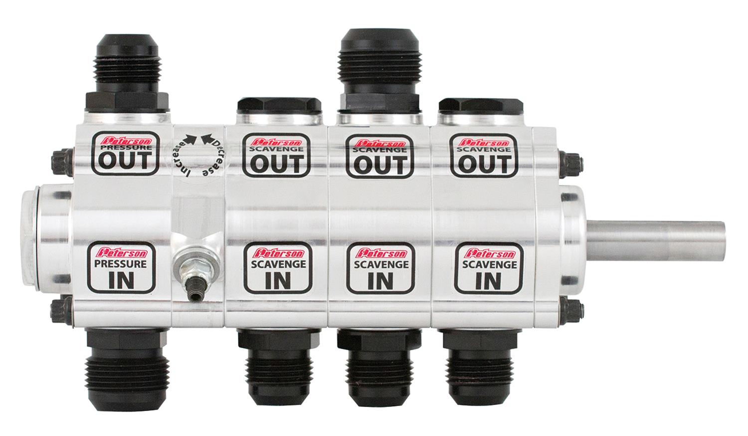 Peterson Fluid Systems R4 4-Stage Oil Pump - Right Side Mount - Rear Drive - Reserve Rotation Drag