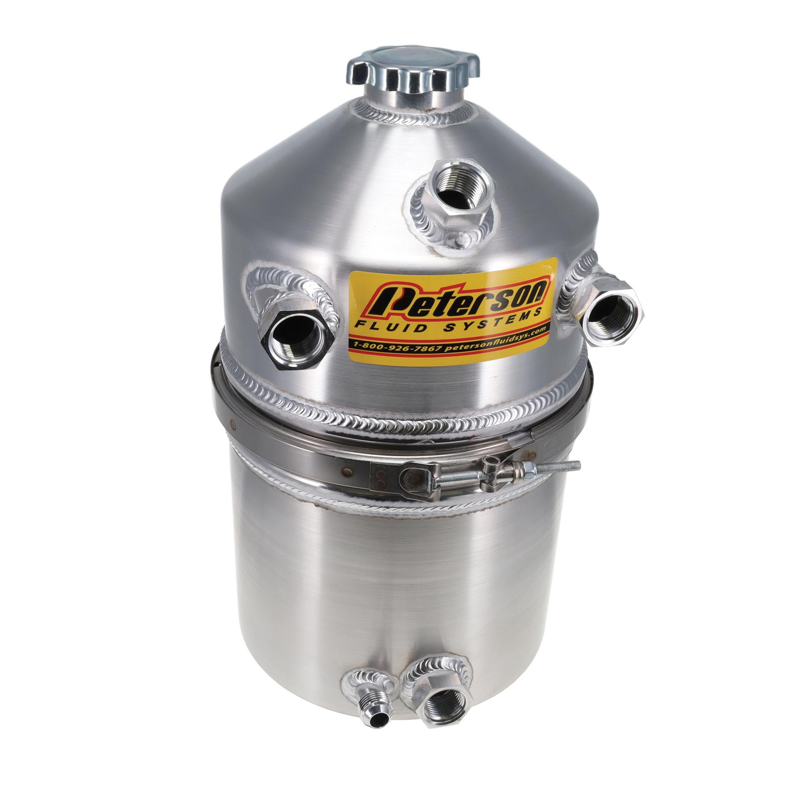 Peterson Fluid Systems Oil Tank 4 Gallon Dual In Female