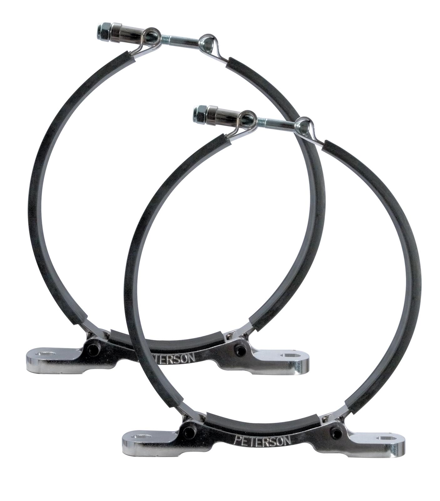 Peterson Fluid Systems 6in Flat Mount Brackets (Pair)