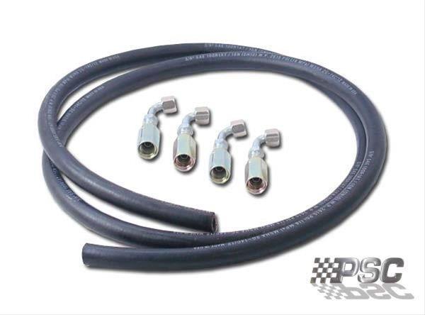 PSC Power Steering Hoses and Lines HK2020 Hose, High-pressure, Nitrile Rubber, Black, 72.00 in. of Hose, Kit