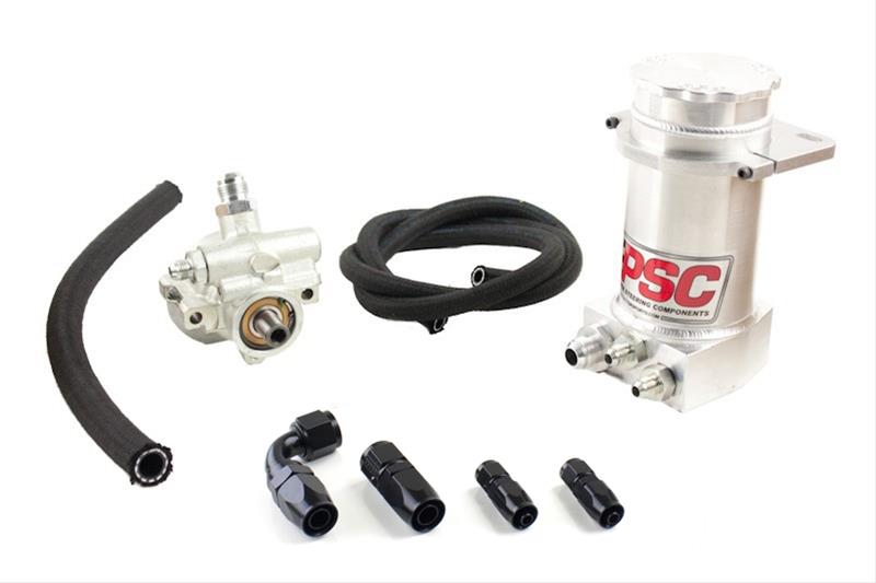 PSC Pro Touring Power Steering Pumps PK1150XH Pump, Touring, GM Type 2, One -6 AN Male Threads Inlet, Two -10 AN Male Threads Outlets, Each