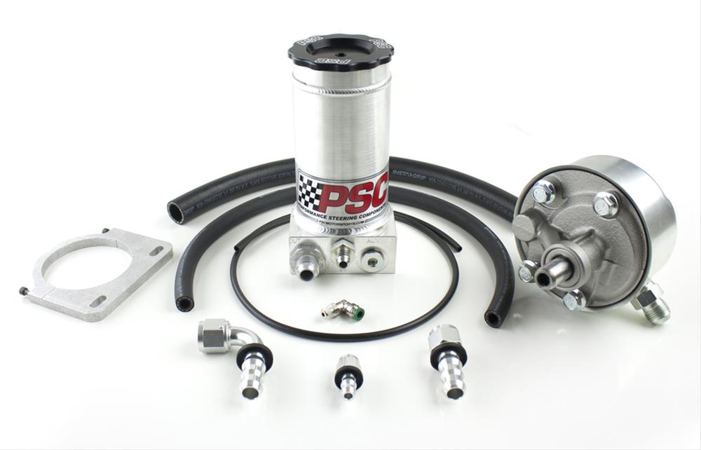 PSC Power Steering Pumps PK1405 Pump, Saginaw P Series, 16mm Female O-ring Inlet, -6 AN Male Threads Outlet, Each