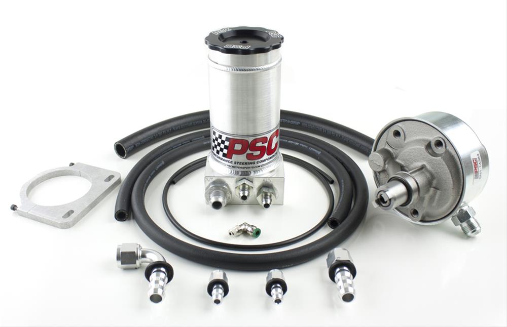 PSC Power Steering Pumps for 1994-2002 RAM 2500, 3500 - PK1490 Pump, Saginaw P Series, One 16mm Female O-ring Inlet, Two -10 AN Male Threads Outlets, Dodge, Each