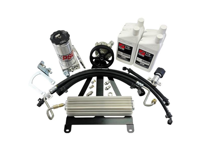 PSC Hydraulic Assist Steering Systems for 1990-1994 CHEROKEE, WRANGLER - SK230 Box, Steering, Cast Iron, Black, Cylinder, Pump, Jeep, Kit