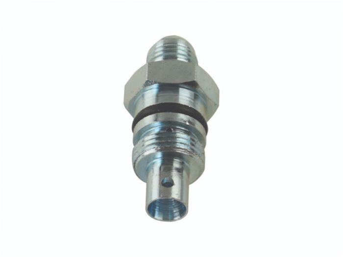 PSC Flow Control Valves SF25 Valve, 16mm x 1.5 O-ring to -6 AN, steel, Gold Iridited, CBR, CBX,TC Series, 0.160 in. Orifice, Each