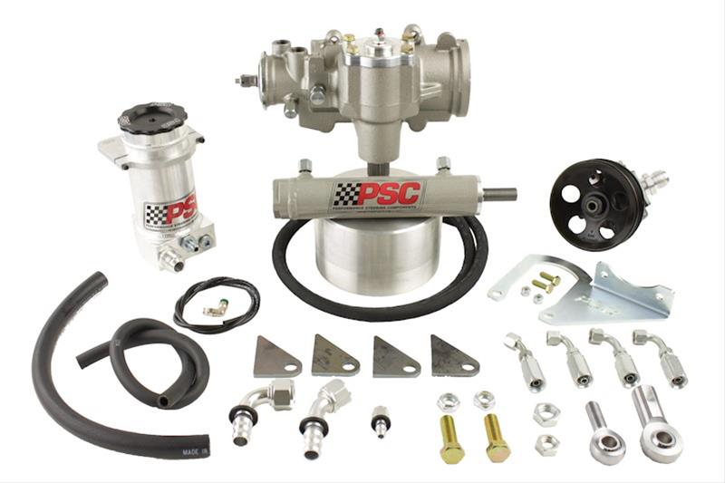 PSC Hydraulic Assist Steering Systems for 1990-1994 CHEROKEE, WRANGLER - SK230 Box, Steering, Cast Iron, Black, Cylinder, Pump, Jeep, Kit thumbnail 2