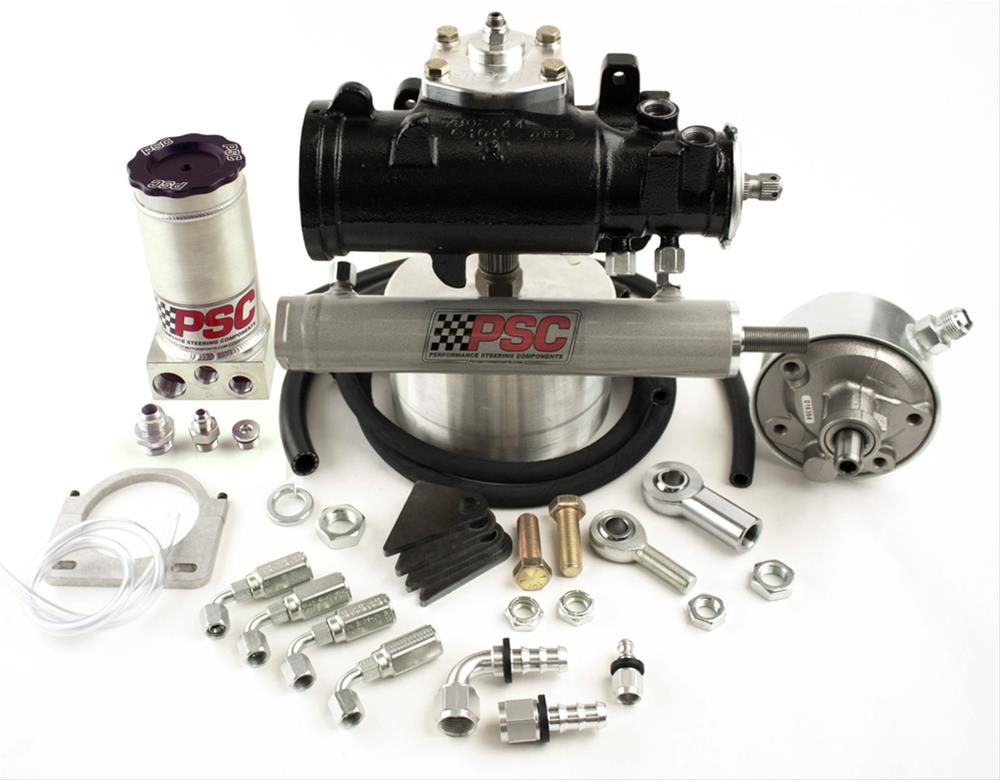 PSC Hydraulic Assist Steering Systems SK310 Box, Steering, Cast Iron, Black, Cylinder, Pump, Chevy, GMC, Kit thumbnail 2