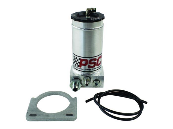 PSC Power Steering Reservoirs SR145H-6-12 Off Road Remote Reservoir Kit for Hydroboost, #6AN Return #12AN Feed