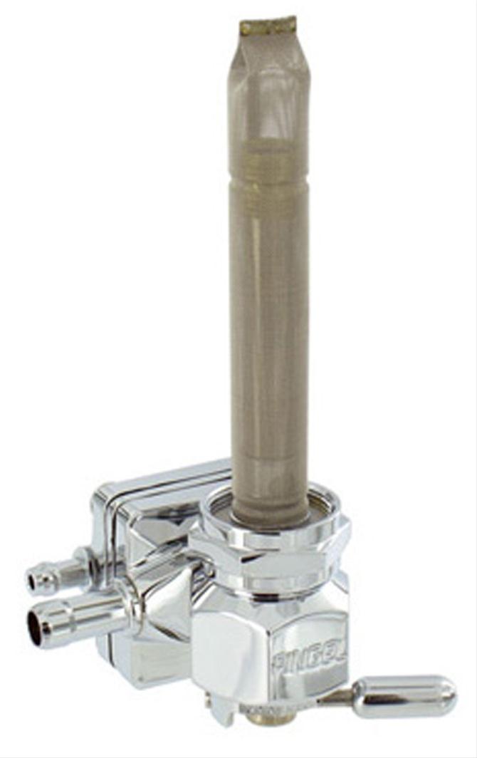 Pingel Power-Flo Designer High Volume Petcock With Right Outlet For Harley 1970 2007