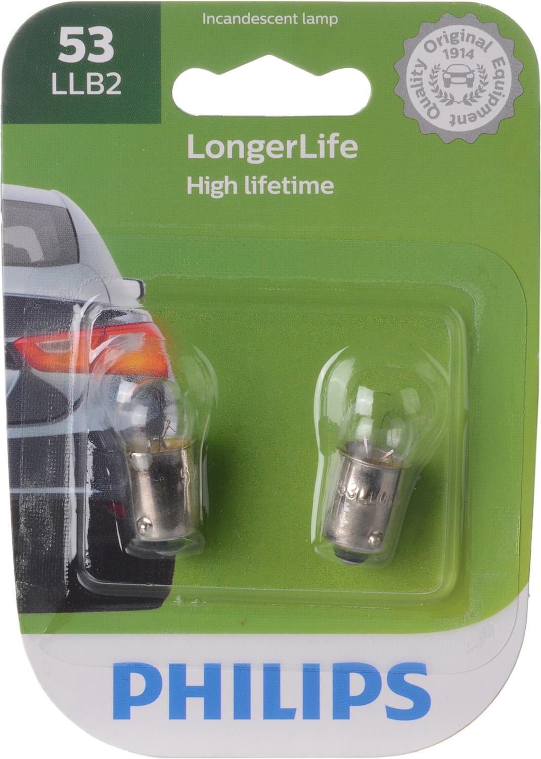 Philips Auto Lighting 53LLB2 Philips LongerLife Miniature Bulbs