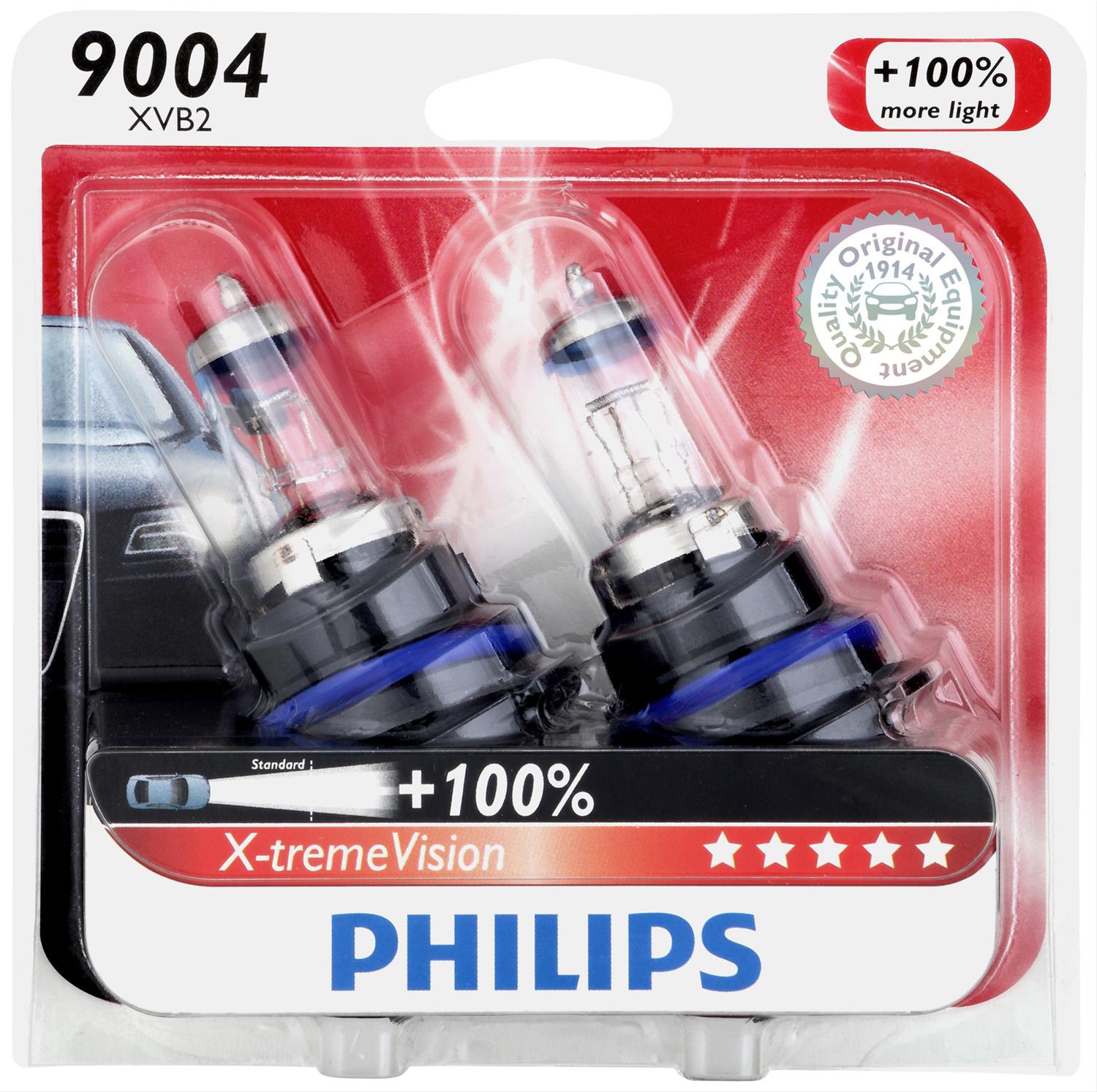 Philips Auto Lighting 9004XVB2 Philips XtremeVision Headlight Bulbs Summit Racing