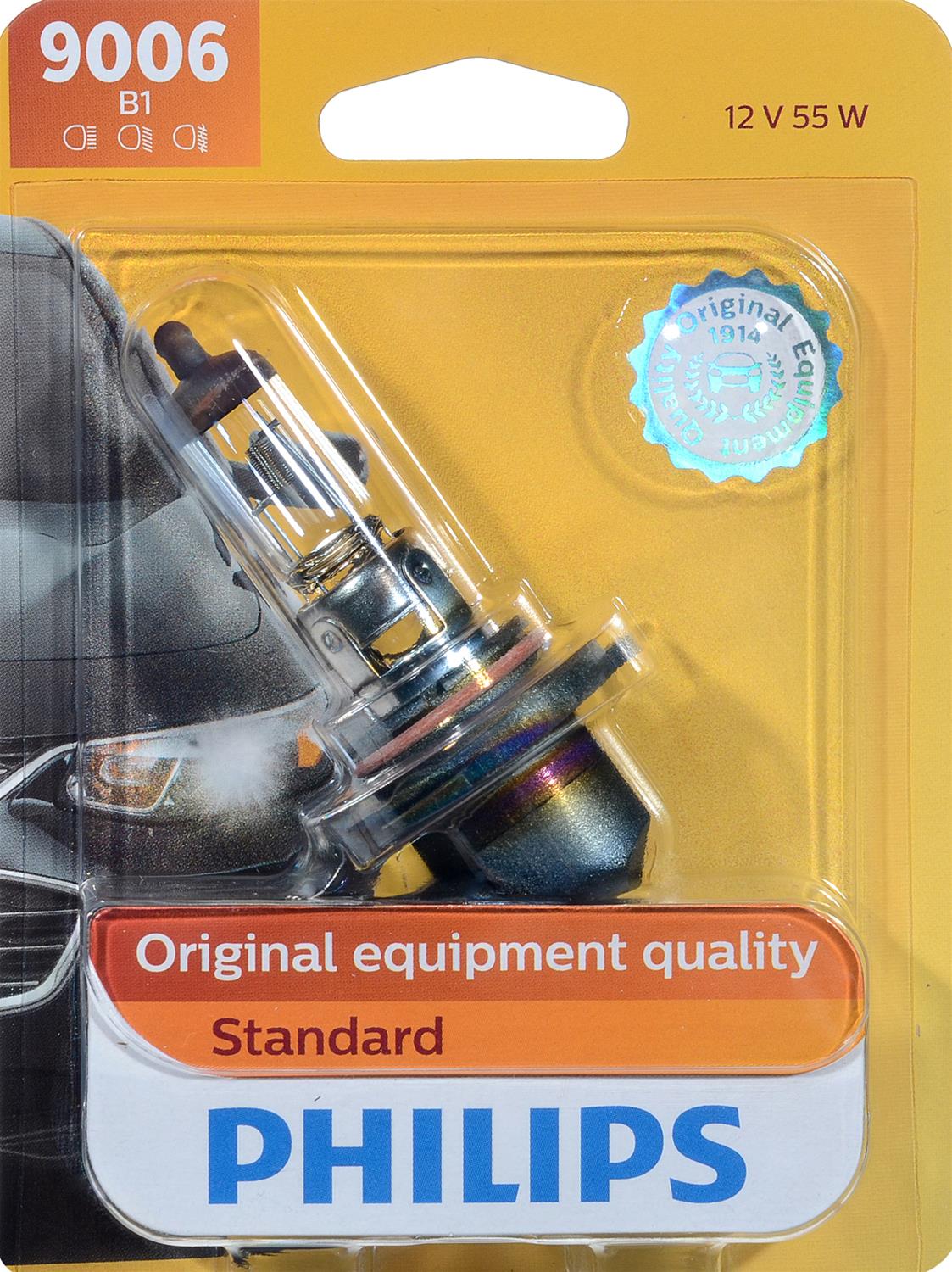 Philips Auto Lighting 9006B1 Philips Standard Halogen Headlight Bulbs