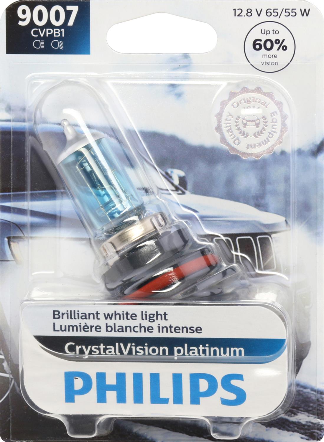 Philips Auto Lighting 9007CVPB1 Philips CrystalVision Platinum Light