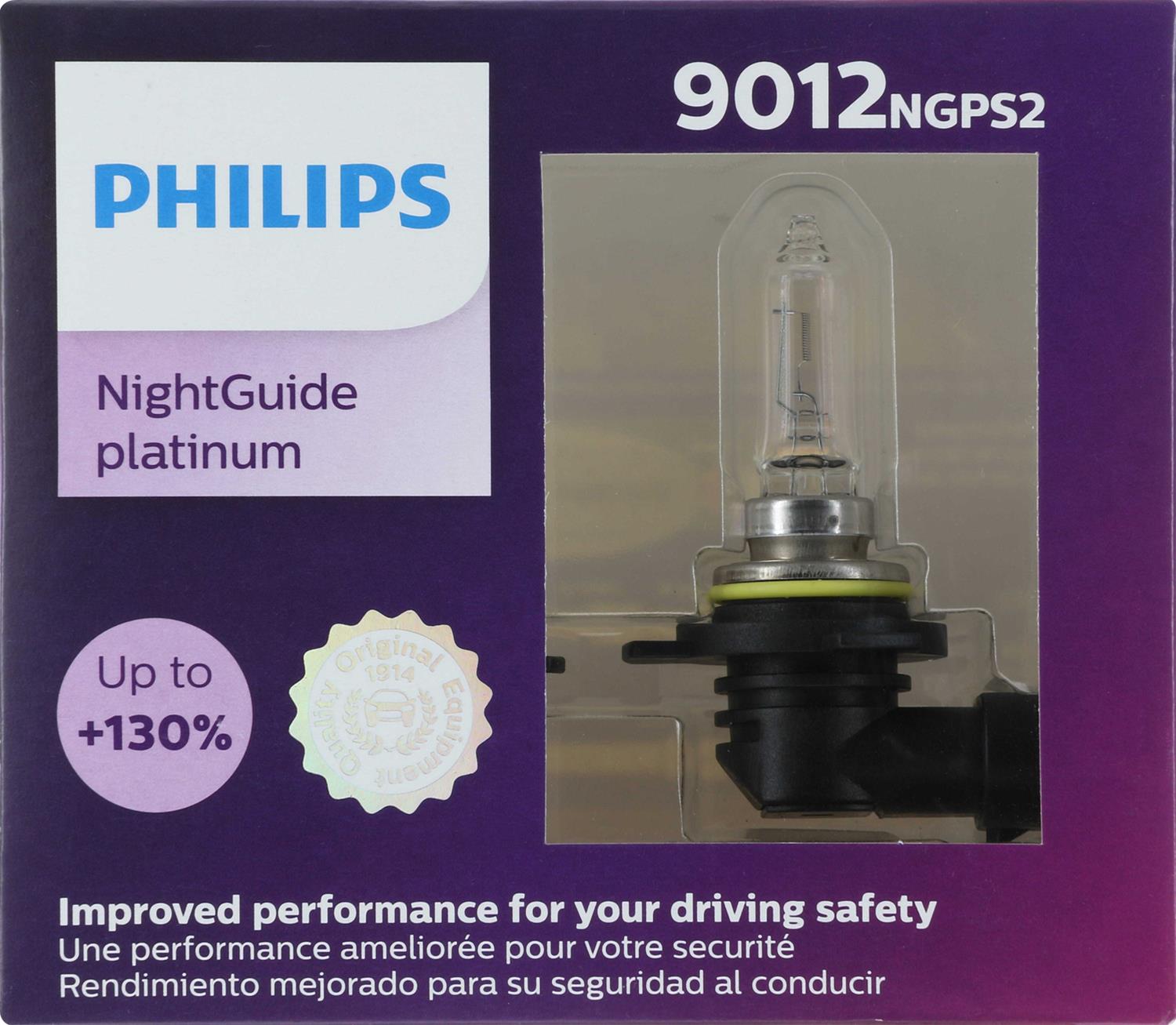 thumbnail image 2 of Philips 9012LL Long Life Halogen Bulbs 2-Pack – HIR2 9012 Replacement For Fiat & More – Made In Germany 2 of 2