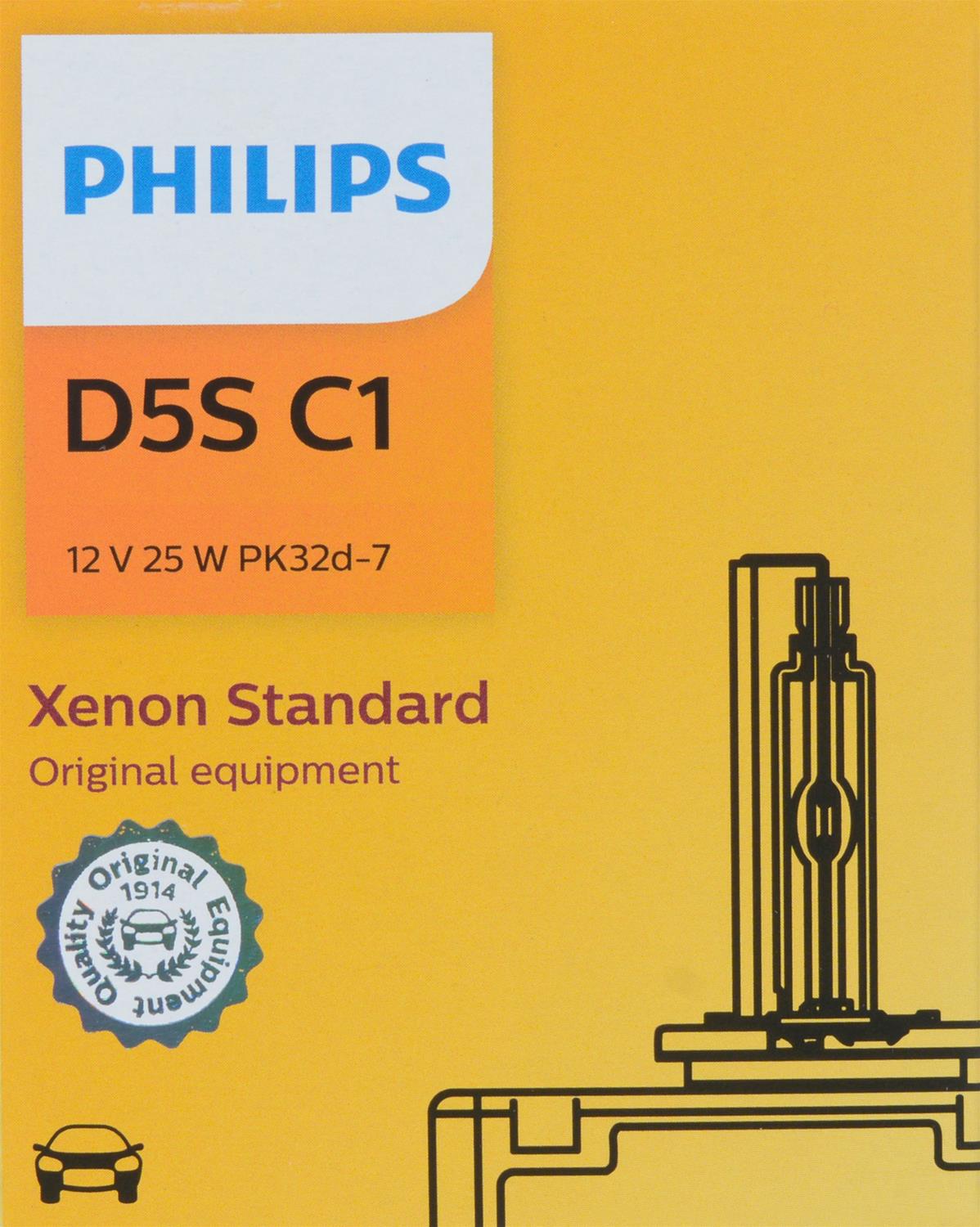 Philips Auto Lighting D5SC1 Philips Standard Xenon HID Headlight Bulbs