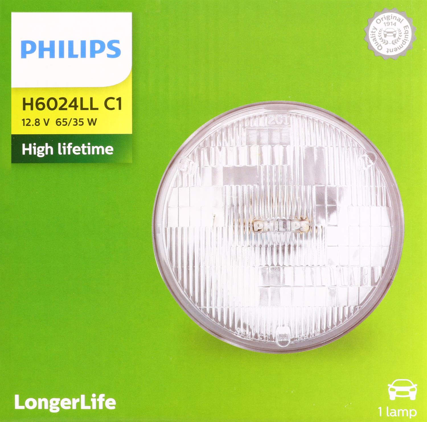 Philips Auto Lighting H6024LLC1 Philips CrystalVision Ultra Sealed Beam