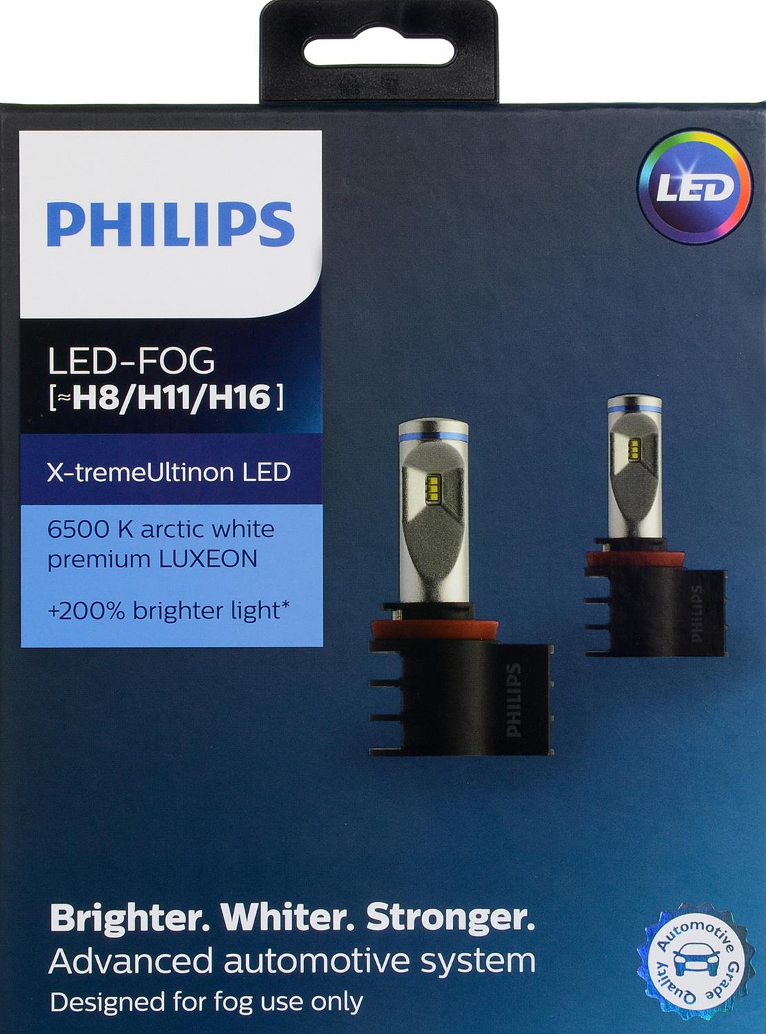 Philips Auto Lighting H8H11H16 Philips XtremeUltinon LED Fog Lights