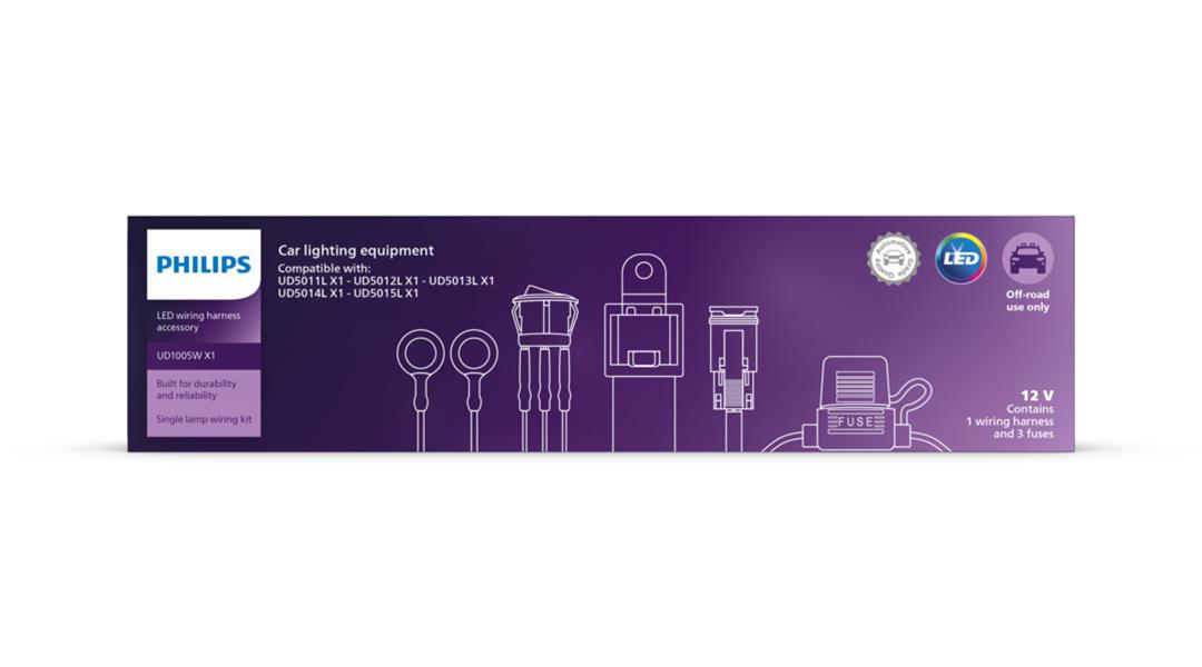 Philips Auto Lighting UD1005WX1 Philips Ultinon LED Light Bar Wiring