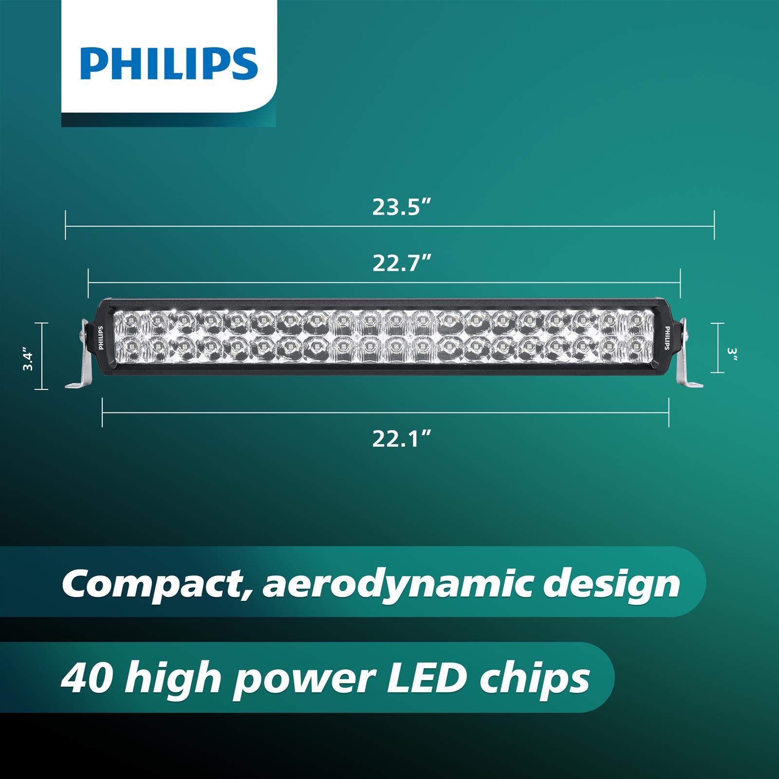 Philips Auto Lighting UD5013LX1 Philips Ultinon Drive LED Light Bars