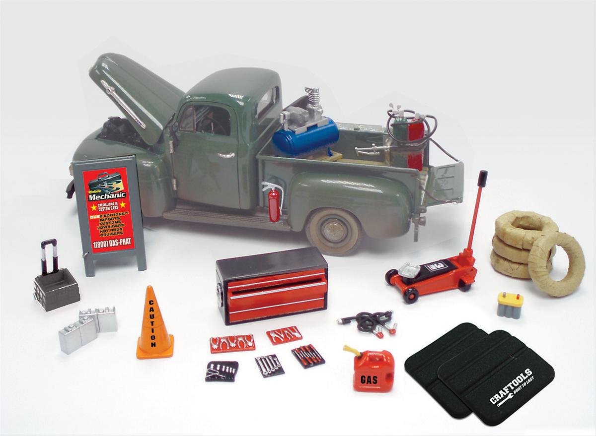 Summit Gifts 18415 1:24 Scale Mobile Mechanic Accessory Set Summit Racing