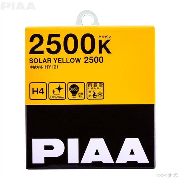 PIAA Light Bulbs HY101E Bulb, H4 (9003) Solar Yellow Twin Pack - 2500K - 12V 60/55W thumbnail 2