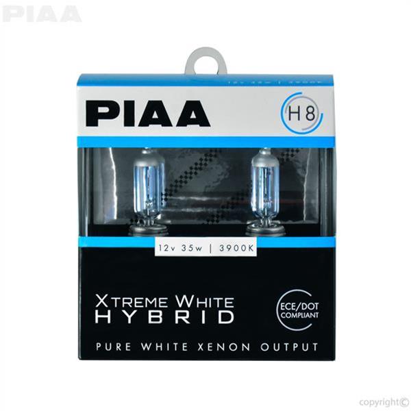 PIAA Light Bulbs HE-954 Bulb, H8 Xtreme White Hybrid Twin Pack - 3900K - 12V 35W thumbnail 2