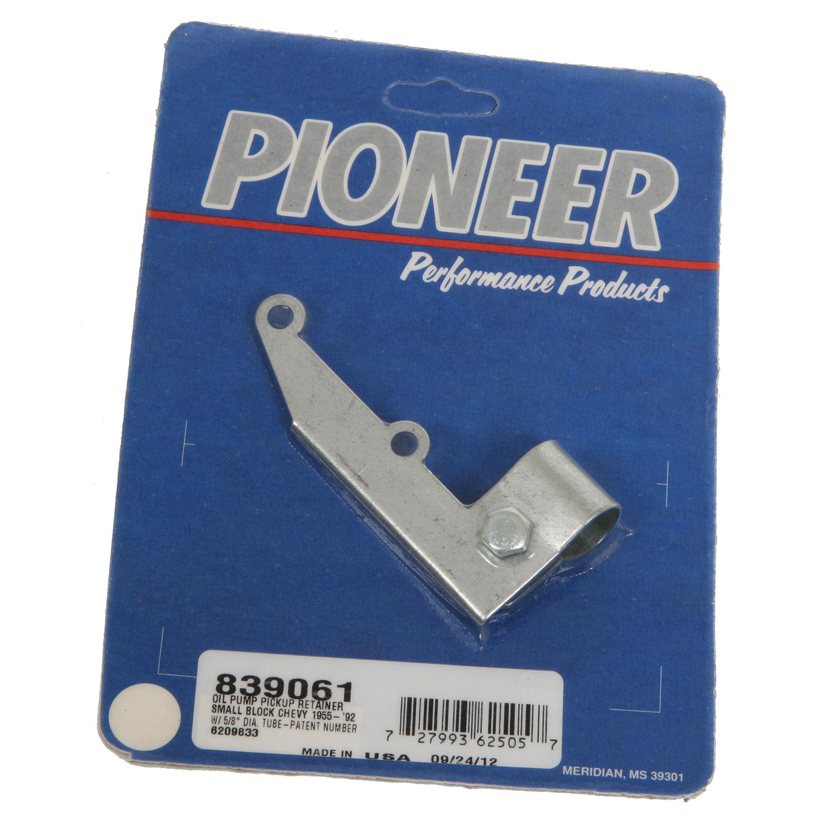 Pioneer Oil Pump Pickup Tube Retainers 839061 Retainer, Steel, Chevy, Small Block, Each