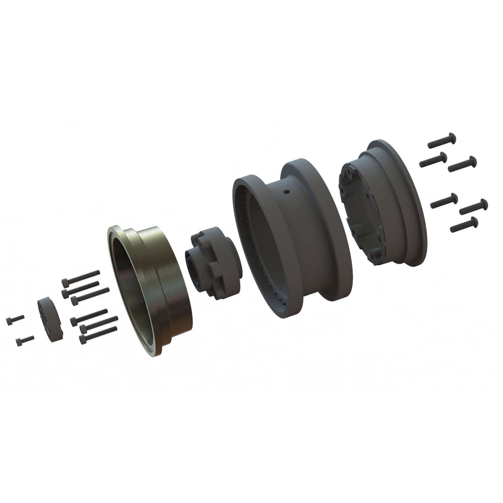 Proline Racing PRO282600 Pro-Line Black Rhino Armory Aluminum SCX6