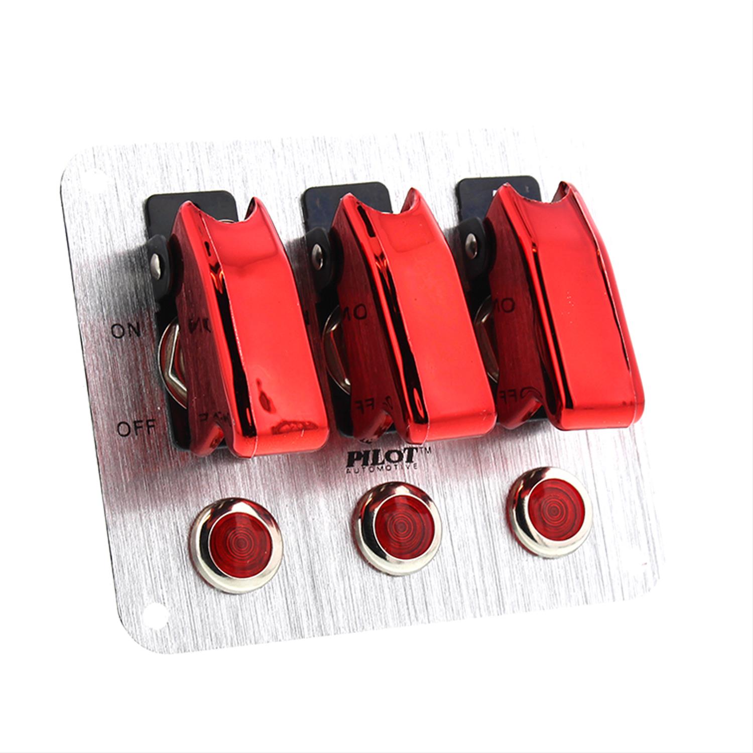 Bully PLSW53R Pilot Automotive Switch Panels Summit Racing