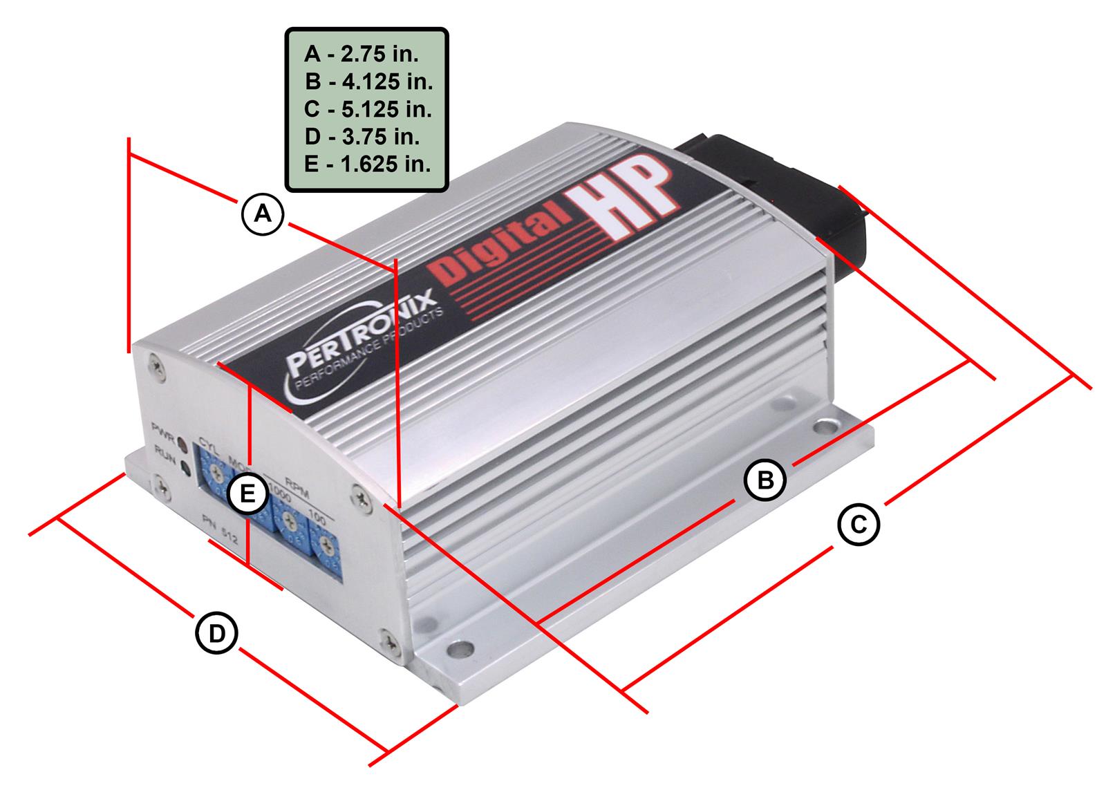 PerTronix Digital HP Ignition Boxes 512 Box, HP, Silver, Each thumbnail 2